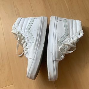 white high top vans